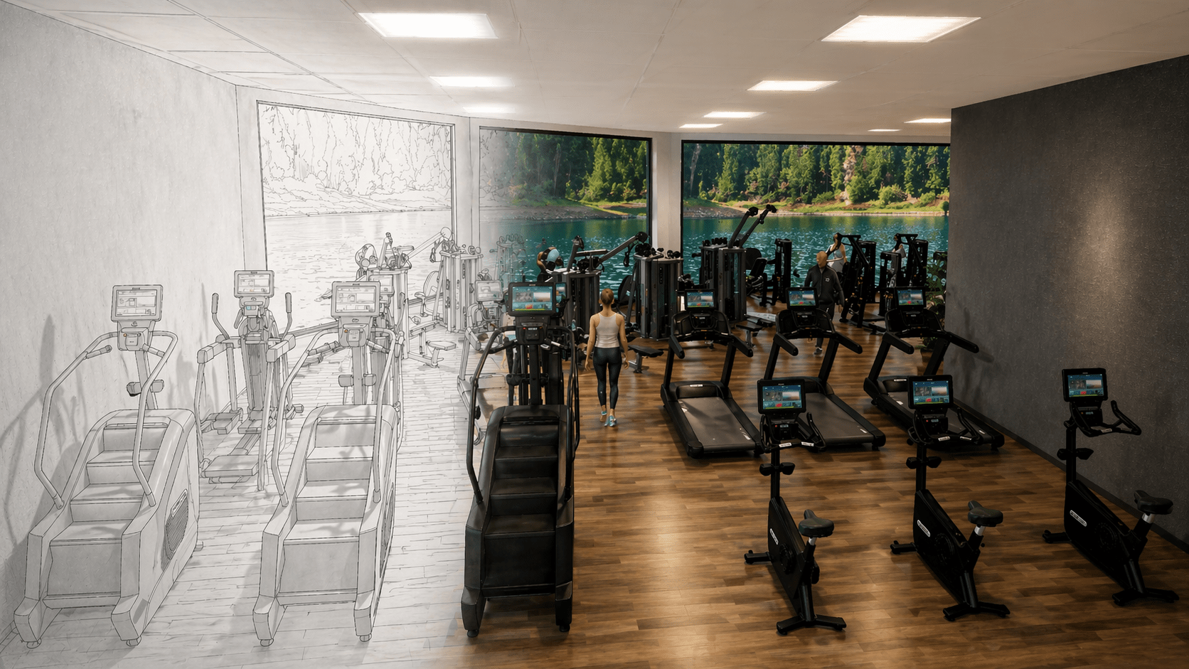 Konzepterarbeitung und Aufbau von Firmenfitnessbereichen für Unternehmen