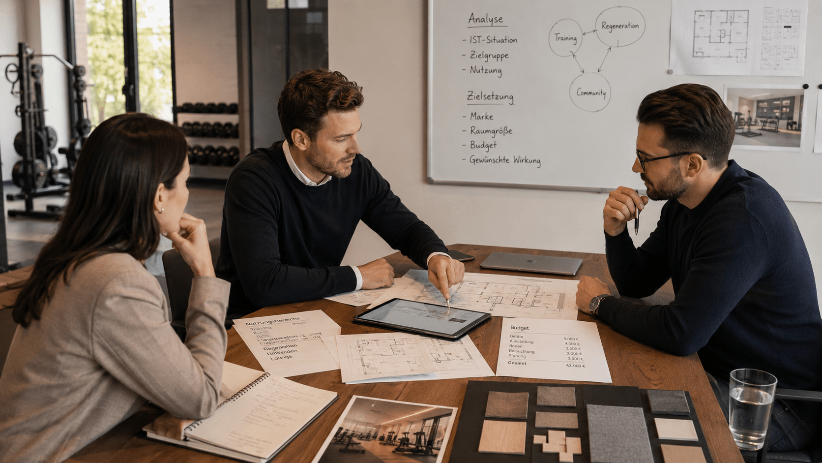 Analyse und Raumkonzept für Healthspaces