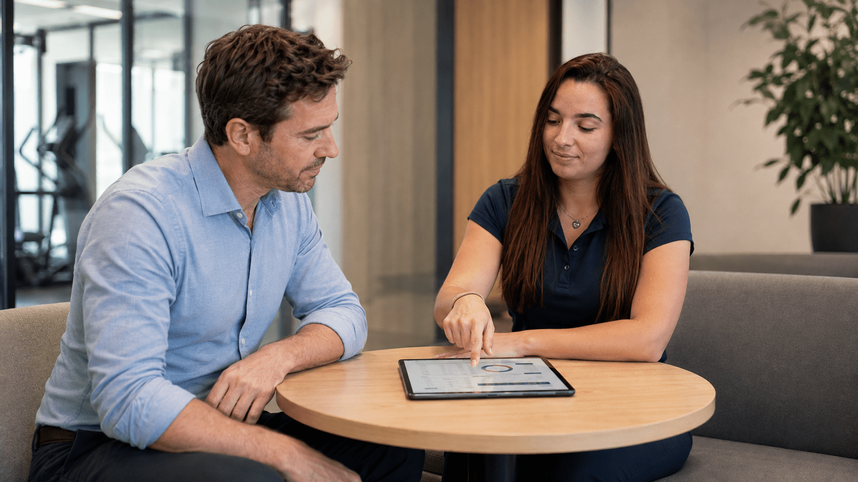 Personal 1:1 check-in and training consultation with Employee Fitness Support